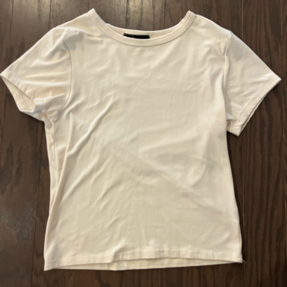 NWOT Cream Short Sleeve Tee